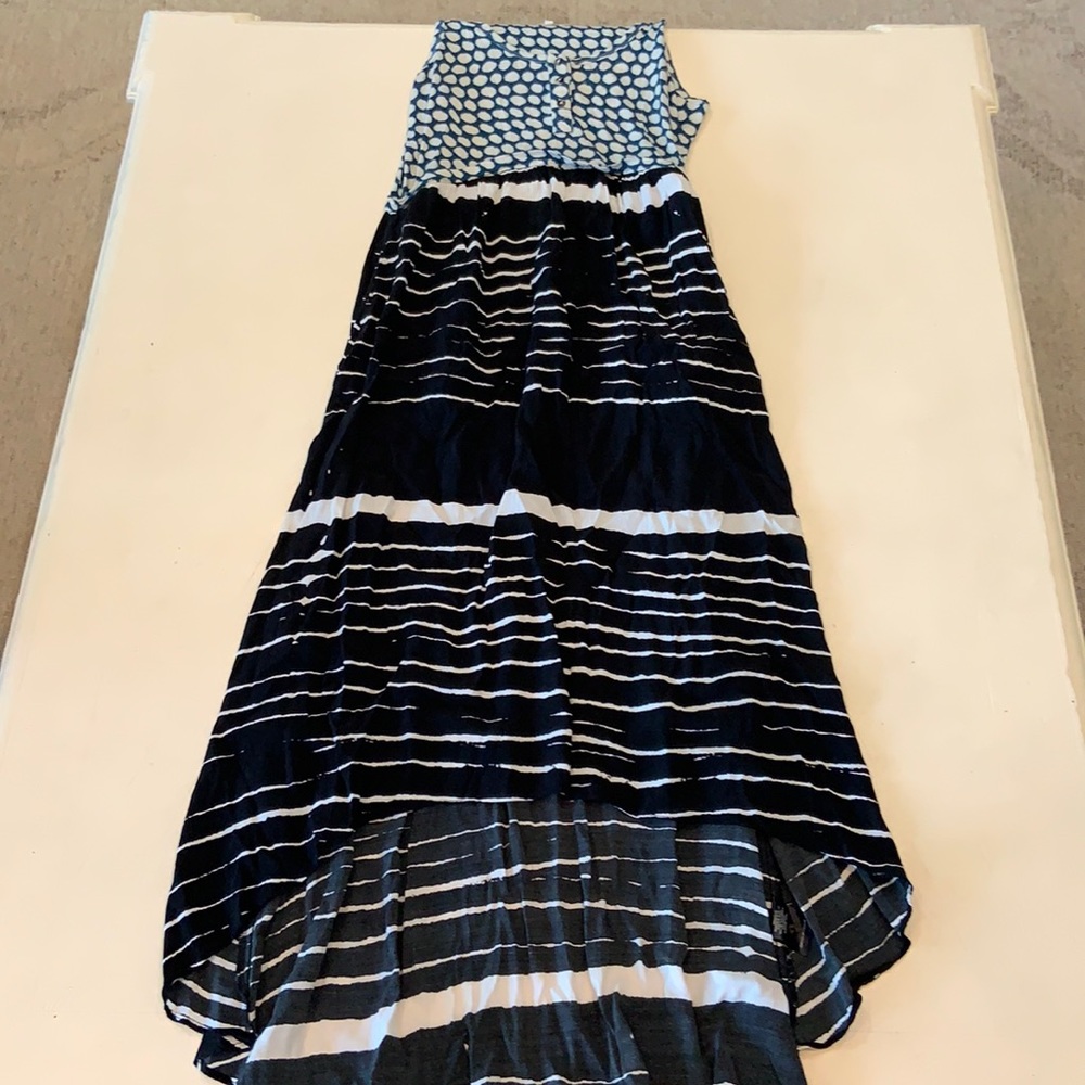 Striped and dotted dress
